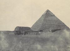 égypte Moyenne. Pyramide de Chéphren, 1850. Creator: Maxime du Camp