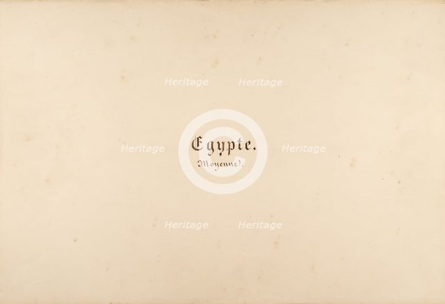 égypte, Nubie, Syrie: Paysages et Monuments, 1849-50. Creator: Maxime du Camp.