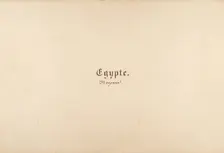 égypte, Nubie, Syrie: Paysages et Monuments, 1849-50. Creator: Maxime du Camp