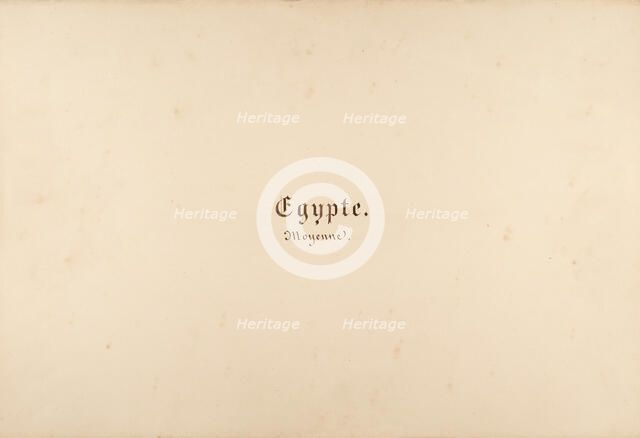 égypte, Nubie, Syrie: Paysages et Monuments, 1849-50. Creator: Maxime du Camp.