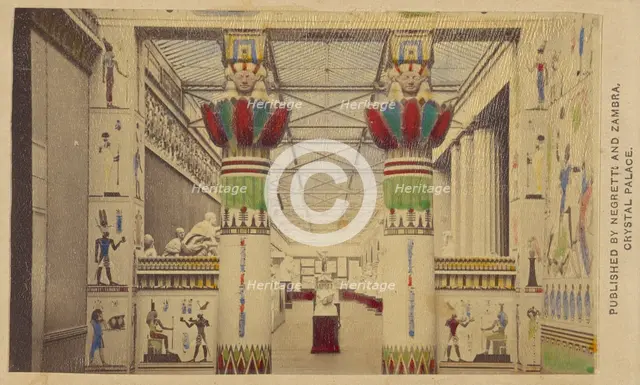 Egyptian Court, negative 1855; print about 1862. Creator: Negretti and Zambra.