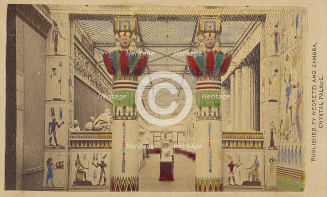 Egyptian Court, negative 1855; print about 1862. Creator: Negretti and Zambra.