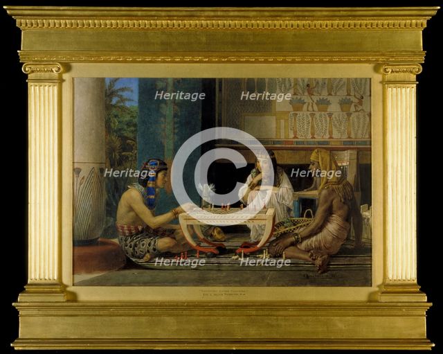 'Egyptian Chess Players', 1865. Artist: Sir Lawrence Alma-Tadema  