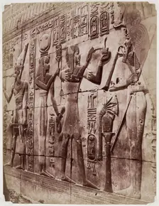Egyptian Bas-Relief, 1890. Creator: Zangaki