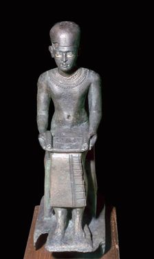 Egyptian bronze statuette of Imhotep, 27th century BC