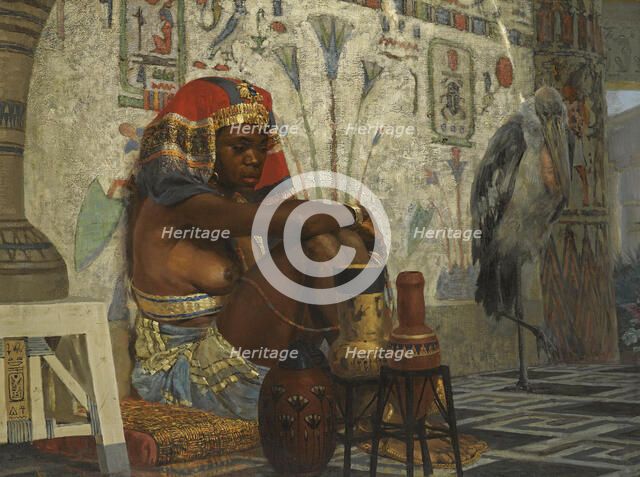 Egyptian Girl. Artist: Polenov, Vasili Dmitrievich (1844-1927)