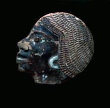 Egyptian glazed relief of a black slave