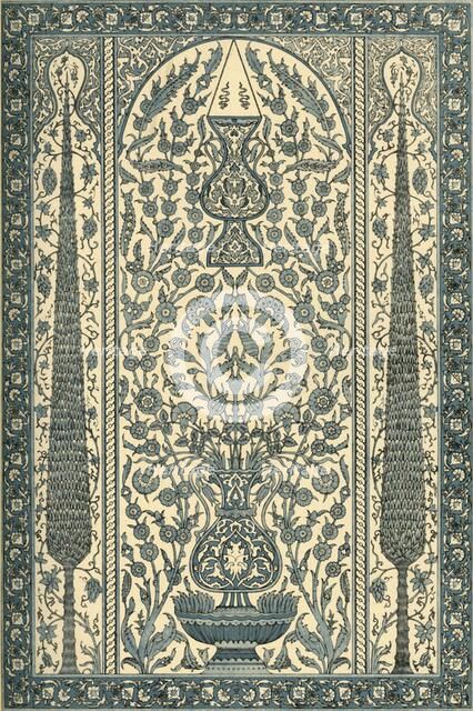 Egyptian glazed wall decoration, (1898). Creator: Unknown.