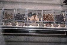 Egyptian Food from tombs. Grain, bread, beans as Funerary offerings