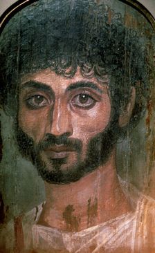 Egyptian Fayum portrait of a man, Roman Period. 2nd century AD