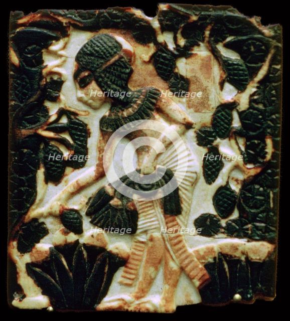 Egyptian faience tile. Artist: Unknown