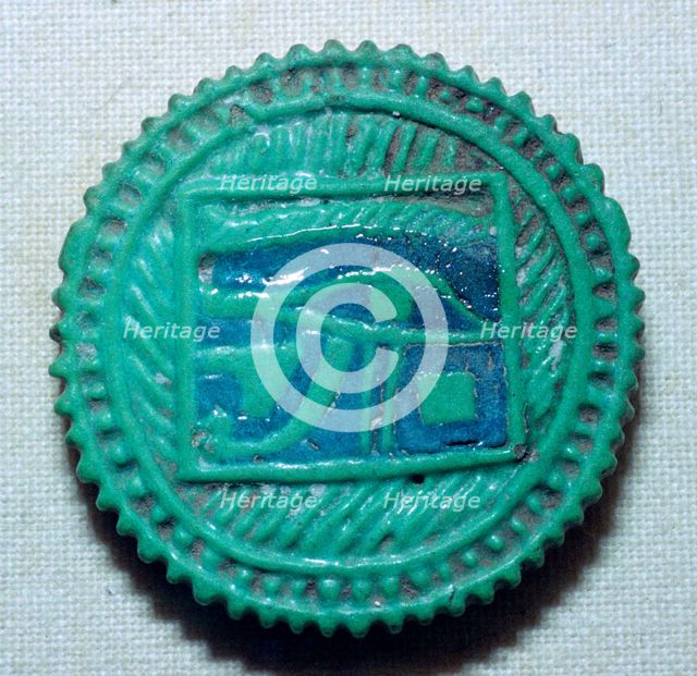 Egyptian faience amulet. Artist: Unknown