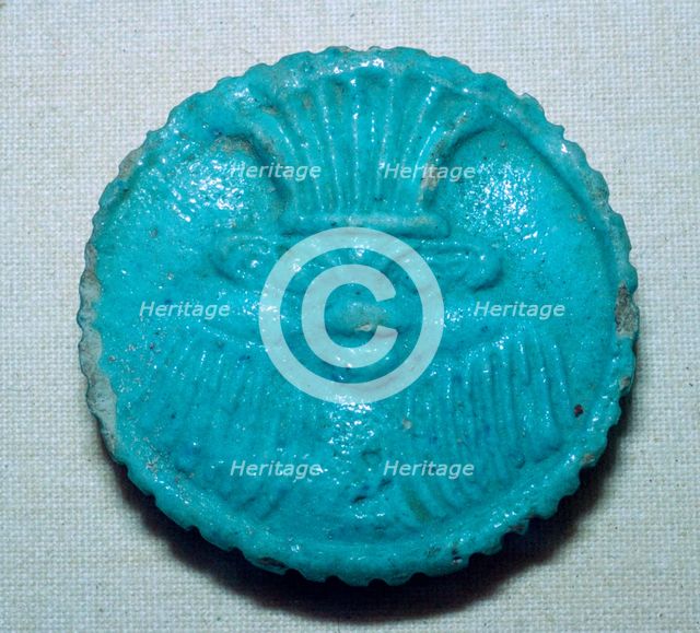 Egyptian faience amulet. Artist: Unknown