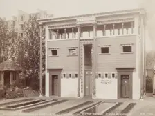 Egyptian House, Habitations of Man, Universal Exposition, Paris, 1889. Creator: Unknown