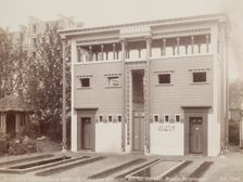 Egyptian House, Habitations of Man, Universal Exposition, Paris, 1889. Creator: Unknown
