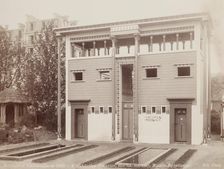 Egyptian House, Habitations of Man, Universal Exposition, Paris, 1889. Creator: Unknown