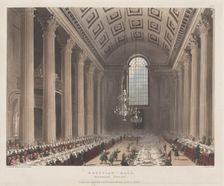 Egyptian Hall, Mansion House, January 1, 1809., January 1, 1809. Creator: J. Bluck