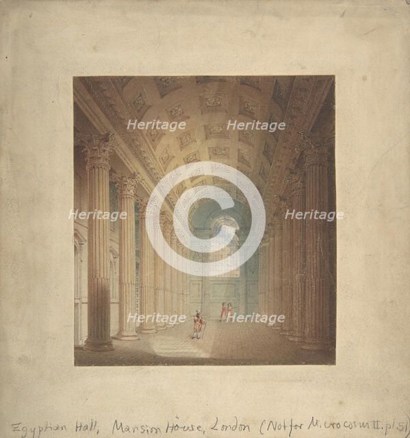 Egyptian Hall, Mansion House, London, 1795-1825.