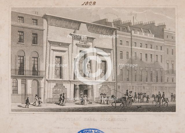 Egyptian Hall, Piccadilly, 1828. Creator: Unknown.