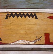 Egyptian Hieroglyphs inside outer coffin of steward, Seni from El Bersha, Egypt, c2000 BC