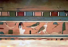 Egyptian Hieroglyphs on inner wall of coffin of steward, Seni, El Bersha, Egypt, c2000 BC