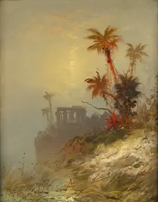 Egyptian Landscape, late 19th-early 20th century. Creator: C. Morgan McIlhenney