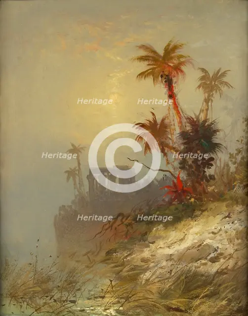 Egyptian Landscape, late 19th-early 20th century. Creator: C. Morgan McIlhenney.