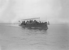 Egyptian motor launch under way, 1911. Creator: Kirk & Sons of Cowes