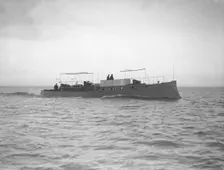 Egyptian motor launch under way, 1911. Creator: Kirk & Sons of Cowes