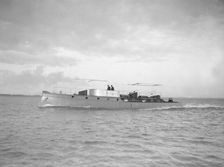 Egyptian motor launch under way, 1911. Creator: Kirk & Sons of Cowes