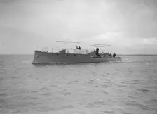 Egyptian motor launch under way, 1911. Creator: Kirk & Sons of Cowes