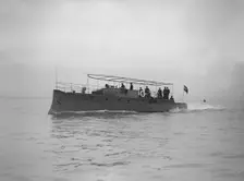 Egyptian motor launch under way, 1911. Creator: Kirk & Sons of Cowes