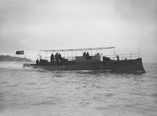 Egyptian motor launch under way, 1911. Creator: Kirk & Sons of Cowes