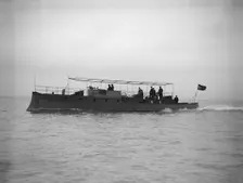 Egyptian motor launch under way, 1911. Creator: Kirk & Sons of Cowes