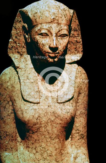 Egyptian sculpture of Queen Hatsheput, 15th century BC Artist: Unknown