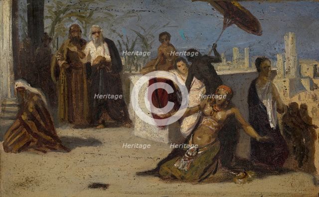 Egyptian Scene. Artist: Asknazy, Isaac Lvovich (1856-1902)