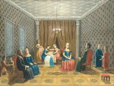 Egyptian Scene (possibly Moses and Zipporah), 1865-80. Creator: Erastus Salisbury Field