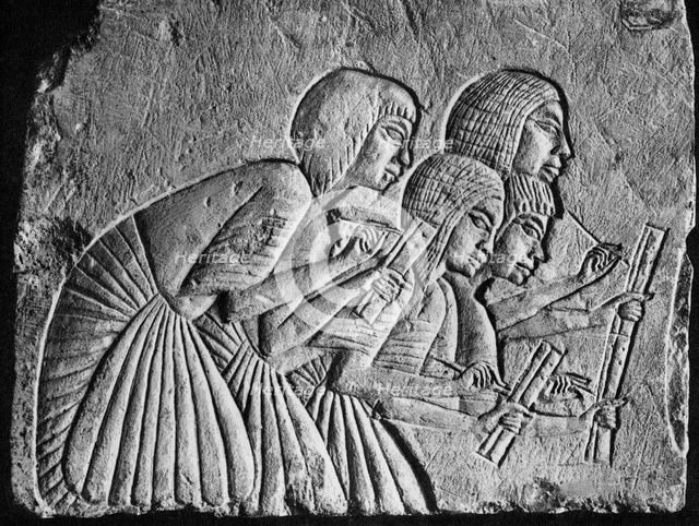 Egyptian scribes, c1350 BC (1936). Artist: Unknown