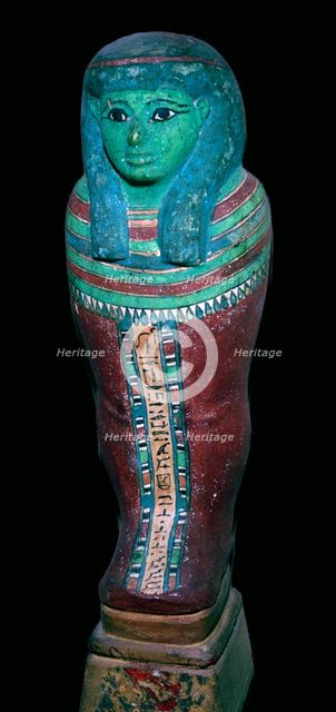 Egyptian Shabti figure. Artist: Unknown