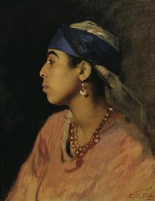 Egyptian singer, undated. (c1860s) Creator: Leopold Carl Muller
