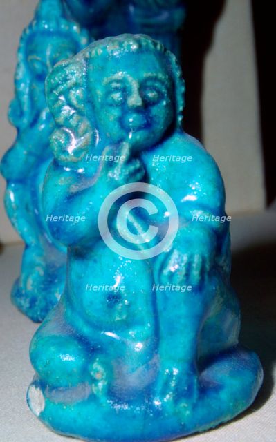 Egyptian statuette of Harpocrates as the infant Horus. Artist: Unknown