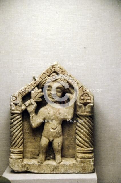 Egyptian Stela with cryptogram For Man called Olympios. Artist: Unknown.