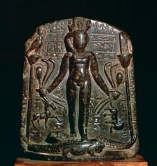 Egyptian stele showing the infant Horus, 4th century