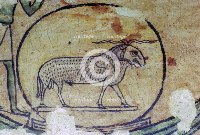 Egyptian painting of Amon as a Ram. Artist: Unknown