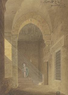 Egyptian prayer room, 1829-1830. Creator: Friedrich Maximilian Hessemer