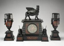 Egyptian Revival Clock, Paris, 1875/90. Creator: Brocot