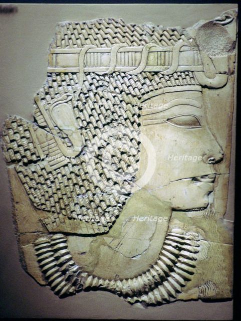 Egyptian relief of a pharaoh. Artist: Unknown