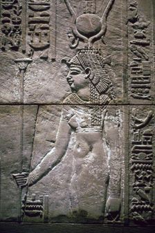 Egyptian relief of the goddess Isis
