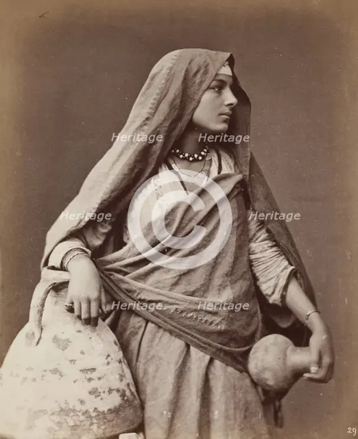 Egyptian Woman, 1876. Creator: Carlo Naya.