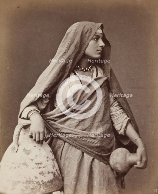 Egyptian Woman, 1876. Creator: Carlo Naya.